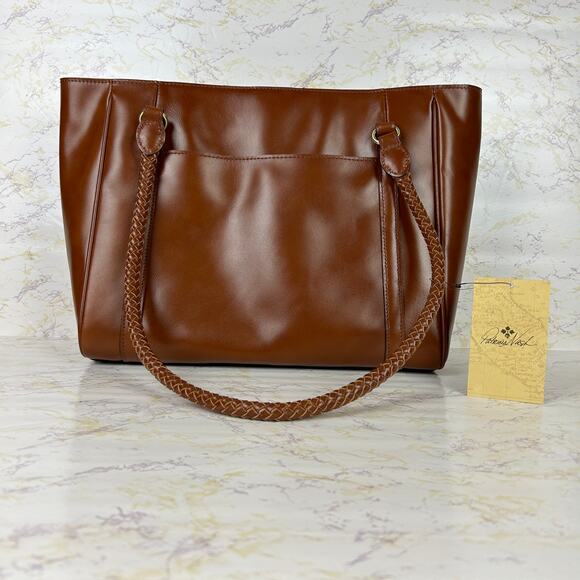 Patricia Nash Cameley Tote Tan Leather NWT - Picture 2 of 6